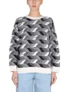 Missoni Vintage Jacquard Oversized Wool Sweater In Multicolour