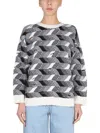 Missoni Vintage Jacquard Oversized Wool Sweater In Multicolour