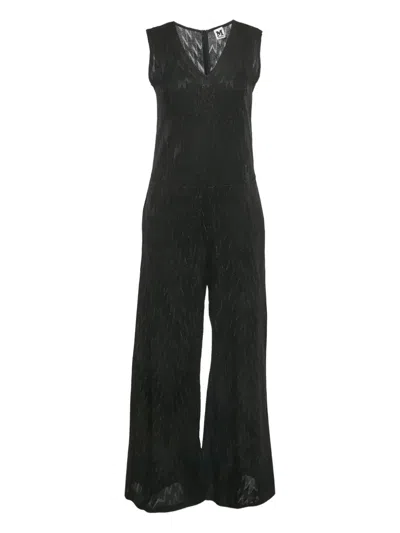 Pre-owned Missoni Jacquard Sleeveless Dress In Black