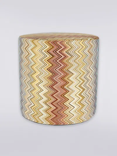 Missoni Jarris Cylinder Pouf 45x45 In Multicoloured