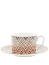 Missoni Jarris Tea Cup And Saucer (set Of Six) In Orange