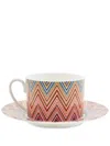 Missoni Jarris Tea Cup And Saucer (set Of Six) In Red