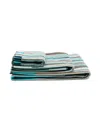 Missoni Jazz Three-piece Towel Set In Blue