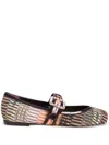 Missoni Jean Ballerina Shoes In Brown