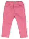 Missoni Zigzag-embroidered Trousers In Fucsia