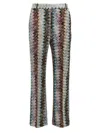 Missoni Crochet-knit Wool-blend Flared Pants In Multicolor