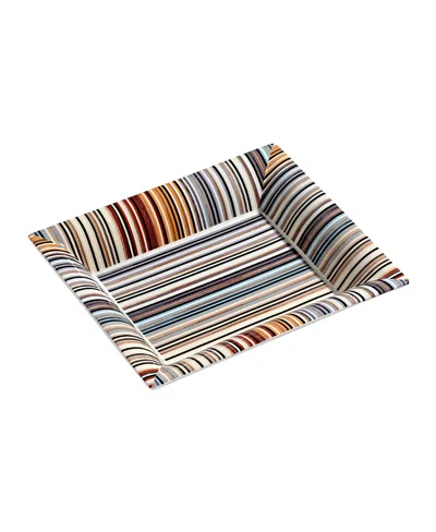 Missoni Jenkins Stripes Rectangular Large Tray In Multi