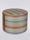 Missoni Jenkins Cylinder Pouf 40x30 In Multicoloured