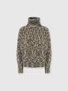 Missoni High-neck Flame Knit Sweater In Multi