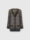 Missoni Zigzag Pattern Cardigan Sweaters And Cardigans Multicolor In Brown