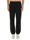 Missoni Chevron-inserts Cotton Track Pants In Black