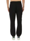 Missoni Chevron-inserts Cotton Track Pants In Black