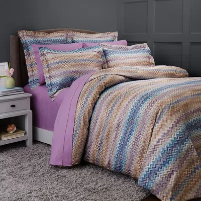 Missoni John Duvet Cover, Queen In Blue