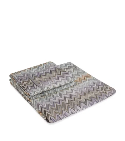 Missoni John King Duvet Cover And Pillowcase Set In Gray