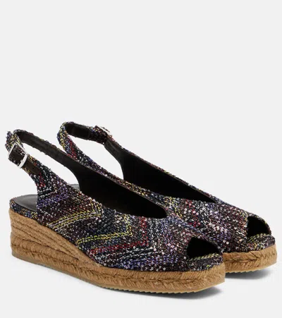 Missoni Joy 30 Sequined Espadrille Wedges In Multi