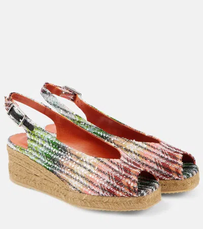 Missoni Joy 30 Wedge Espadrilles In Multicoloured