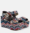 Missoni Julia Raschel Lamé Platform Sandals In Multi