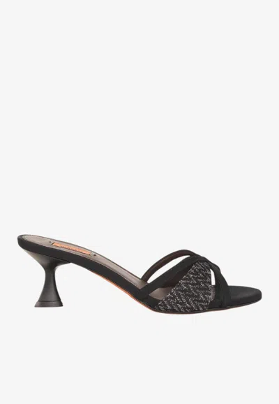 Missoni Kate 45 Wave Lurex Sandals In Multi