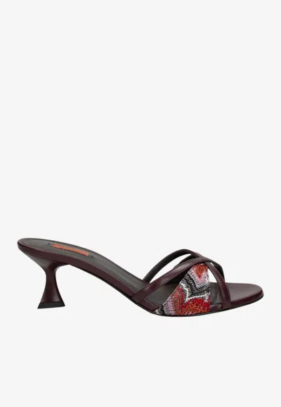 Missoni Kate 45 Wave Lurex Sandals In Multi