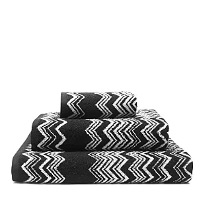 Missoni Keith Bath Towel In Black/white