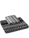 Missoni Keith Chevron Print Towels (set Of 2) In Black