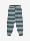 Missoni Ombré-effect Striped Knitted Trousers In Grey