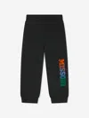 Missoni Boys Black Organic Cotton Logo Joggers In Black