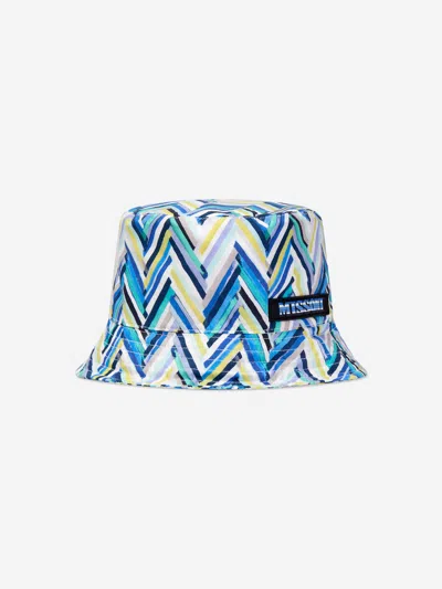 MISSONI KIDS ZIGZAG BUCKET HAT