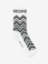 Missoni Kids Zigzag Socks In Black