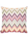 Missoni Multicolour Agadir Zigzag-pattern Cushion In Neutrals