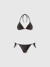 Missoni Classic Mesh Bikini With Lamé And Sequin Details In Black