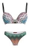 Missoni Knit Balconette Bikini In Multi