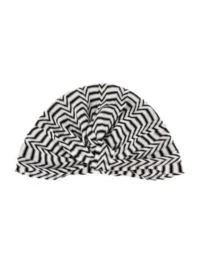 Pre-owned Missoni Knit Beanie In White