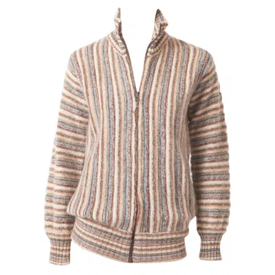 Pre-owned Missoni Knit Blouson Jacket In Brown