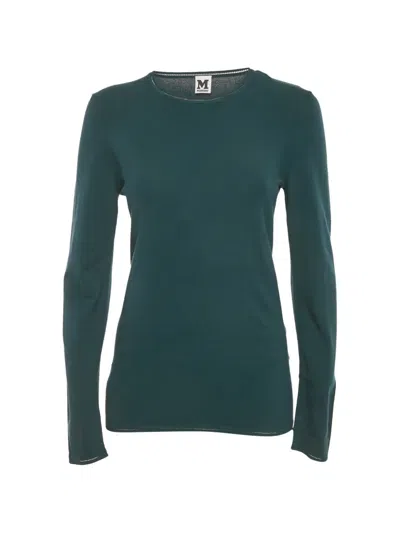 Pre-owned Missoni Knit Crewneck Sweatshirt In Green
