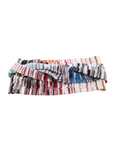 Pre-owned Missoni Knit Headband In Red