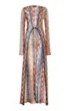 Missoni Knit Maxi Cover-up Dress In Multi