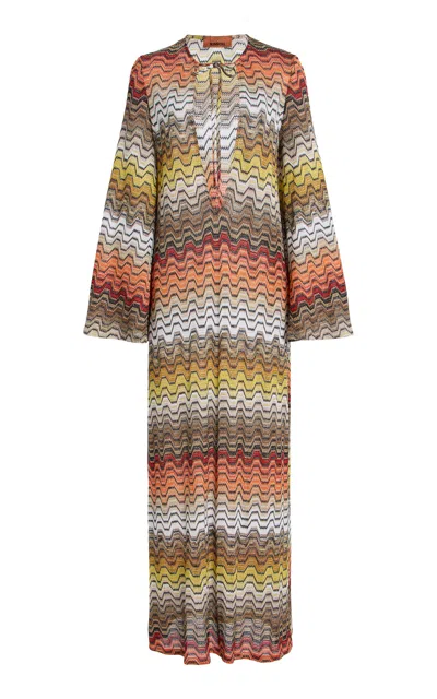 Missoni Knit Maxi Coverup Dress In Multi