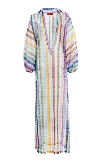Missoni Knit Maxi Coverup Dress In Multi
