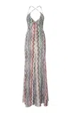Missoni Knit Maxi Dress In Multi