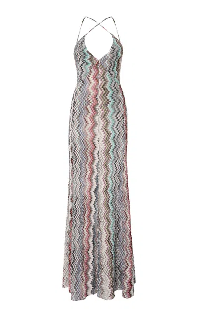 Missoni Knit Maxi Dress In Multi