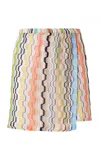 Missoni Knit Mini Skirt In Multi