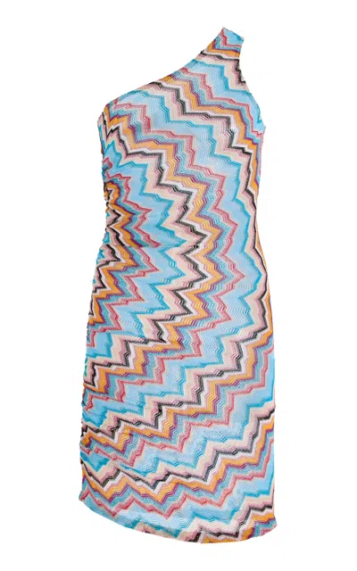 MISSONI KNIT ONE-SHOULDER MINI DRESS