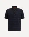 Missoni Knitted Polo Shirt In A Cotton And Viscose Blend Zigzag