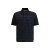 Missoni Knitted Polo Shirt In A Cotton And Viscose Blend Zigzag