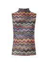 Missoni Knit Snake-pattern Top In Multi