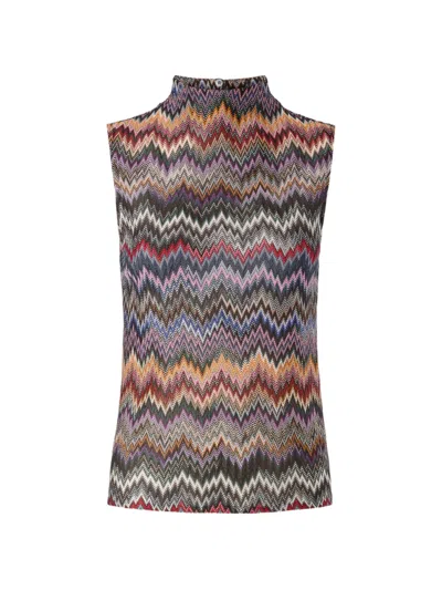 Missoni Knit Snake-pattern Top In Multi