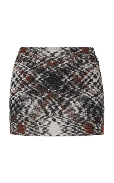 Missoni Knit Tweed Mini Skirt In Multi