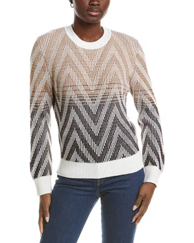 Missoni Knit Wool-blend Sweater In Tan