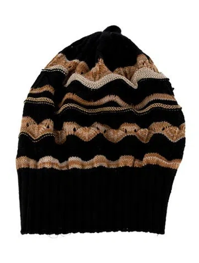 Pre-owned Missoni Knitted Beanie In Blue